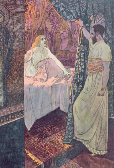 Othello and Desdemona, scene from 